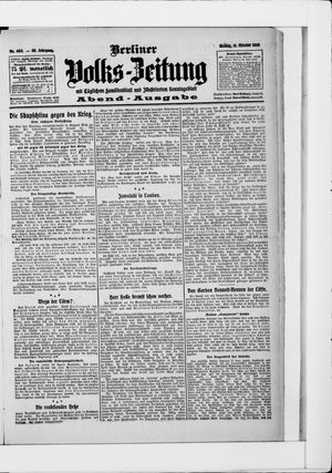 Berliner Volkszeitung vom 12.10.1908