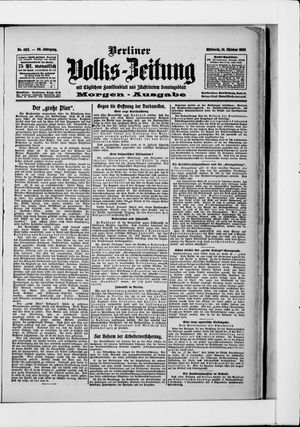 Berliner Volkszeitung vom 14.10.1908