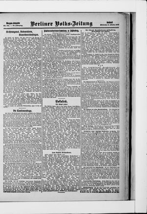 Berliner Volkszeitung vom 14.10.1908