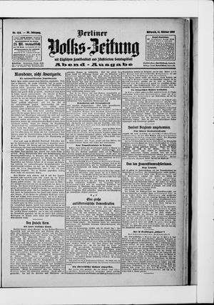 Berliner Volkszeitung vom 14.10.1908