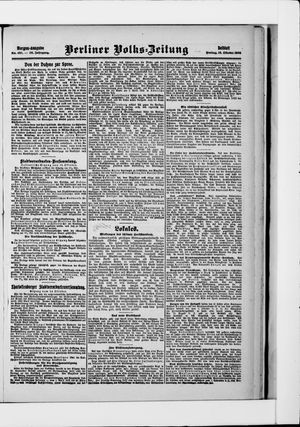 Berliner Volkszeitung vom 16.10.1908