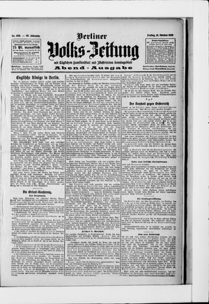 Berliner Volkszeitung vom 16.10.1908