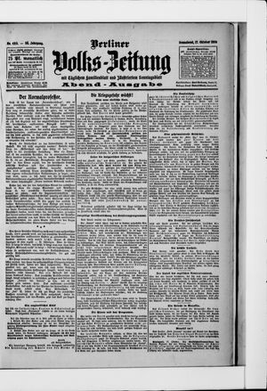 Berliner Volkszeitung vom 17.10.1908
