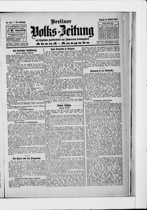 Berliner Volkszeitung vom 19.10.1908