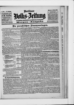 Berliner Volkszeitung vom 21.10.1908