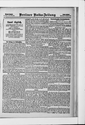 Berliner Volkszeitung on Oct 21, 1908