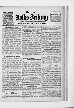 Berliner Volkszeitung vom 21.10.1908