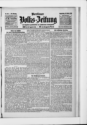 Berliner Volkszeitung vom 22.10.1908