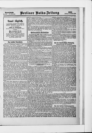 Berliner Volkszeitung vom 23.10.1908