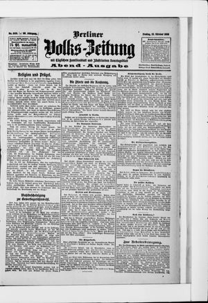 Berliner Volkszeitung vom 23.10.1908