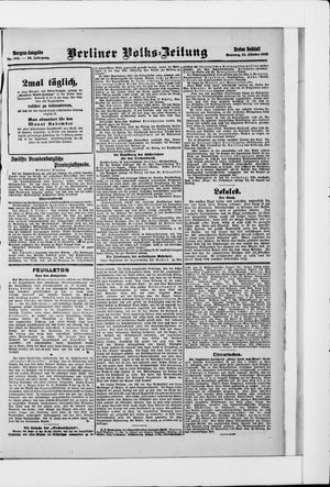 Berliner Volkszeitung vom 25.10.1908