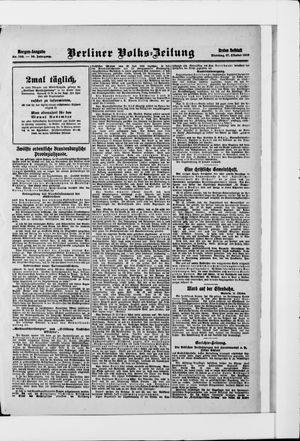 Berliner Volkszeitung on Oct 27, 1908