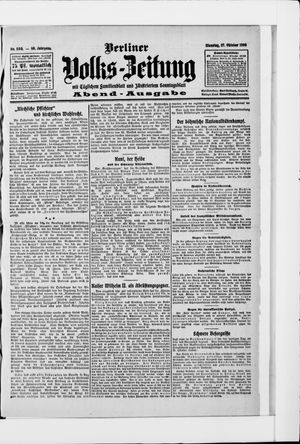 Berliner Volkszeitung on Oct 27, 1908