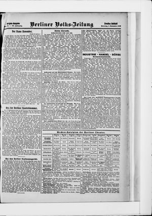 Berliner Volkszeitung on Nov 1, 1908