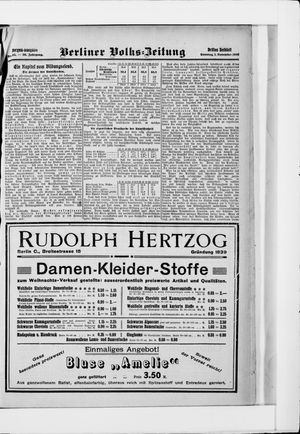 Berliner Volkszeitung vom 01.11.1908