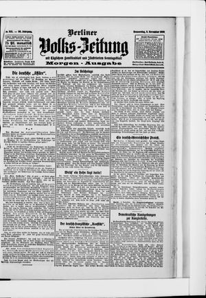 Berliner Volkszeitung vom 05.11.1908