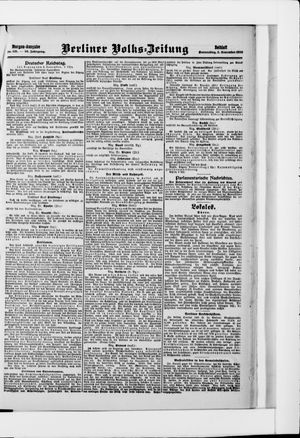 Berliner Volkszeitung vom 05.11.1908