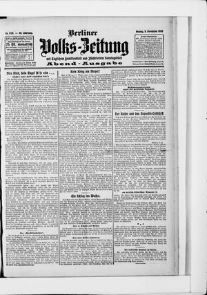 Berliner Volkszeitung vom 09.11.1908