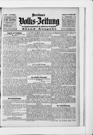 Berliner Volkszeitung vom 10.11.1908