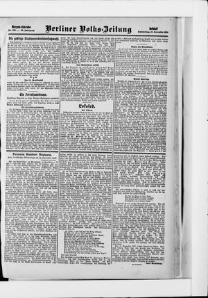 Berliner Volkszeitung vom 12.11.1908