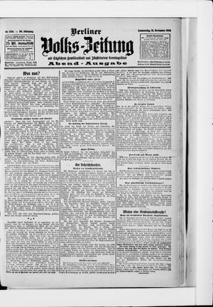 Berliner Volkszeitung vom 12.11.1908