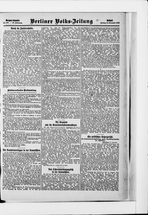 Berliner Volkszeitung vom 13.11.1908