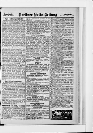 Berliner Volkszeitung on Nov 14, 1908