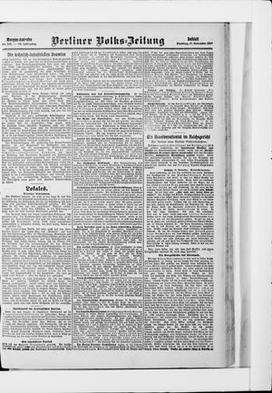 Berliner Volkszeitung vom 17.11.1908
