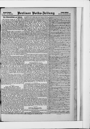 Berliner Volkszeitung vom 18.11.1908
