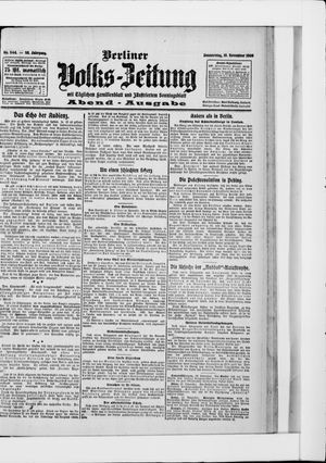 Berliner Volkszeitung vom 19.11.1908