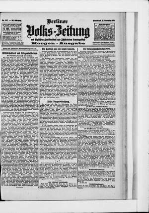 Berliner Volkszeitung vom 21.11.1908