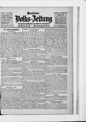 Berliner Volkszeitung on Nov 21, 1908