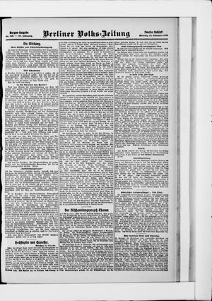Berliner Volkszeitung vom 22.11.1908