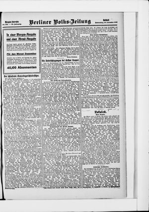 Berliner Volkszeitung vom 26.11.1908