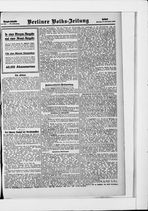 Berliner Volkszeitung vom 27.11.1908