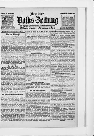 Berliner Volkszeitung vom 28.11.1908