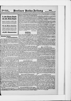 Berliner Volkszeitung vom 28.11.1908