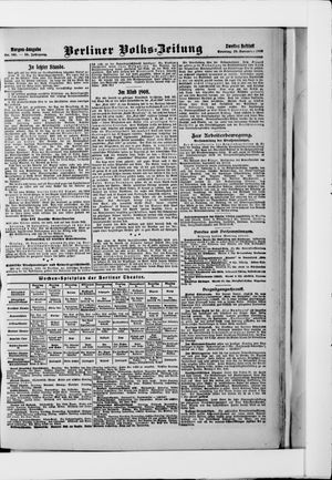 Berliner Volkszeitung vom 29.11.1908