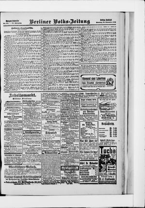 Berliner Volkszeitung vom 29.11.1908
