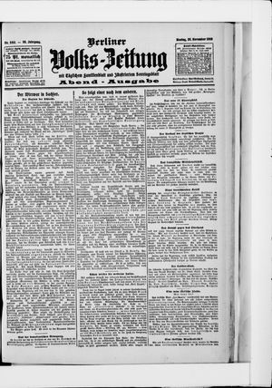Berliner Volkszeitung vom 30.11.1908