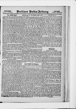 Berliner Volkszeitung vom 01.12.1908