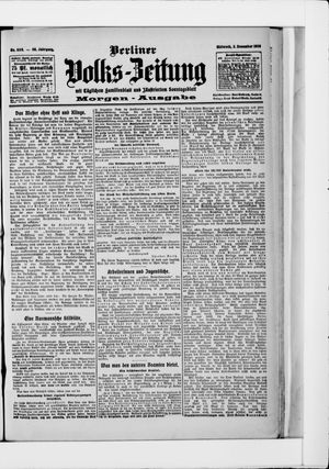 Berliner Volkszeitung vom 02.12.1908