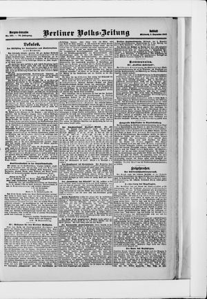 Berliner Volkszeitung vom 02.12.1908