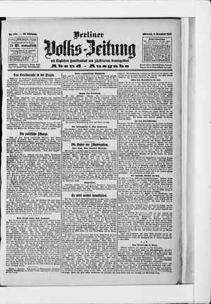 Berliner Volkszeitung vom 02.12.1908