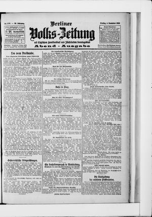 Berliner Volkszeitung vom 04.12.1908