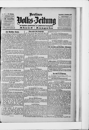 Berliner Volkszeitung vom 05.12.1908