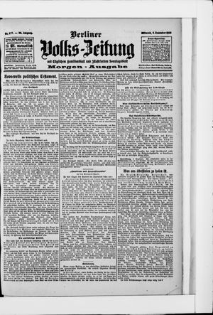 Berliner Volkszeitung vom 09.12.1908