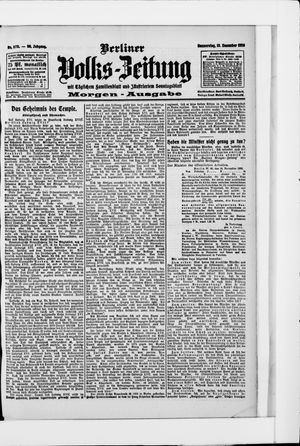 Berliner Volkszeitung vom 10.12.1908