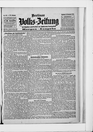 Berliner Volkszeitung vom 13.12.1908