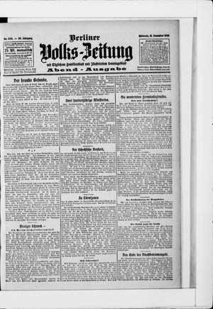 Berliner Volkszeitung vom 16.12.1908